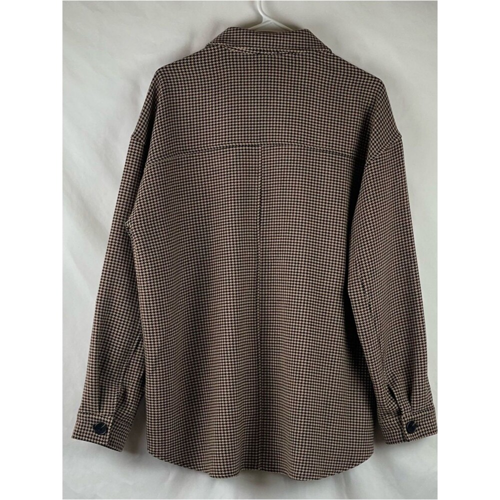 Current Air Black Tan Shirt Jacket Shacket NWOT Size L Coastal Grandma - Picture 5 of 11